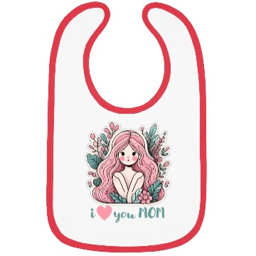 Discover i love you MOM Bibs