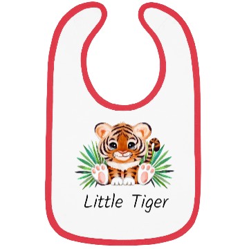 Discover Cute animal little tiger. Bibs
