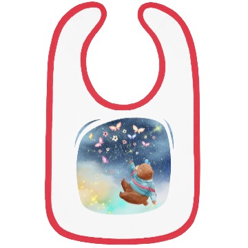 Discover Teddy Bear Up To Sky Using Butterfly Excited Bibs