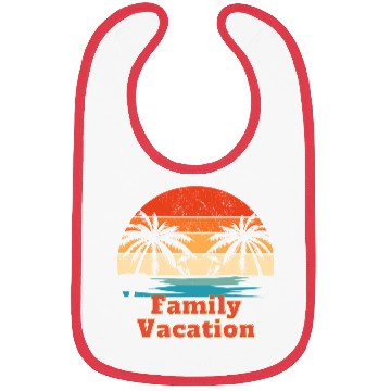 Discover Family Vacation design Bibs