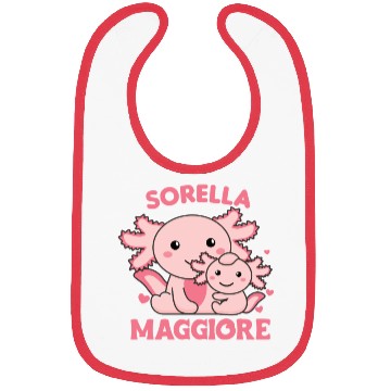 Discover I Will Be Big Sister 2022 For Siblings axolotl Bibs