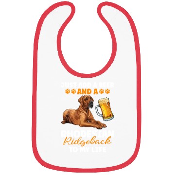 Discover Ridgeback ADD A BEER AND A RHODESIAN RIDGEBACK Bibs