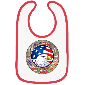 Discover Hanes Youth Bibs USA Eagle