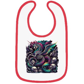Discover Neon Gothic Unicorn Bibs