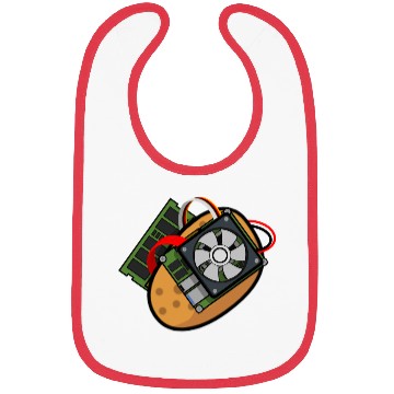 Discover Potato Sticker Bibs