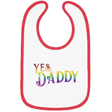 Discover Yes Daddy pride rainbow gradient pride month lgbt Bibs