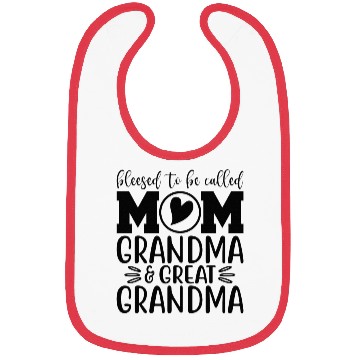 Discover Blessed To Be Called Mom Grandma Bibs