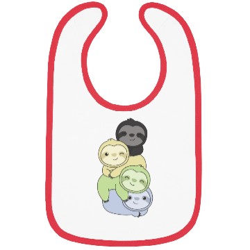 Discover Cassgender Flag Pride Lgbtq Cute Sloth Bibs