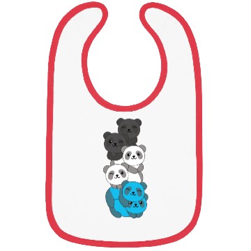 Discover Mascic Flag Pride Lgbtq Cute Panda Bibs