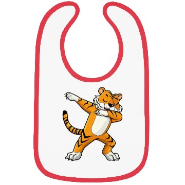 Discover Dabbing Tiger Wildlife Safari Animal Lover Bibs