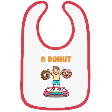 Discover Donut Lover A Balanced Diet: A Donut in Each Hand Bibs