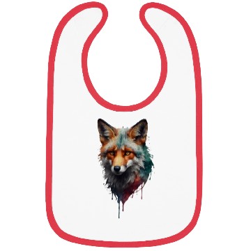 Discover Floral Fox Cottagecore Aesthetic Bibs