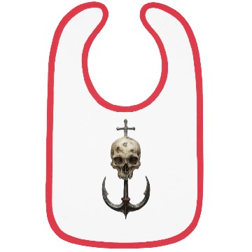 Discover Skull and Anchor Bibs
