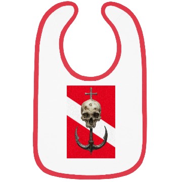 Discover Skull and Anchor on Diving Flag Bibs