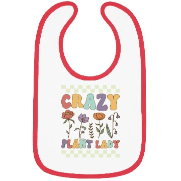 Discover Crazy Plant Lady Groovy Gardening Gardener Woman P Bibs