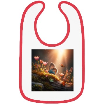 Discover butterfly on tree Bibs