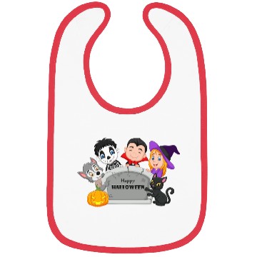 Discover Happy Halloween Kids Bibs