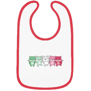 Discover Abrosexual Flag Pride Lgbtq Cute Fox Bibs