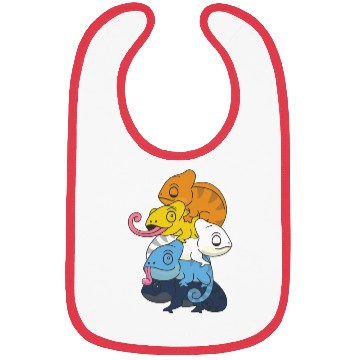Discover Aroace Flag Pride Lgbtq Chameleon Pile Bibs