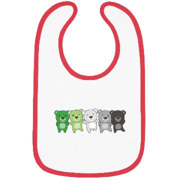 Discover Aromantik Flag Pride Lgbtq Cute Bear Bibs