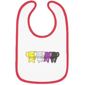 Discover Nonbinary Monkey Flag Pride Lgbtq Cute Monkeys Bibs