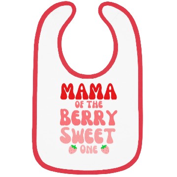 Discover Mama Of The Berry Sweet One Strawberry birthday Bibs