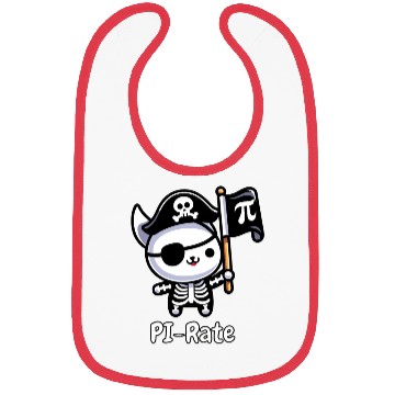 Discover Pi-Rate Cat - Pi day Bibs
