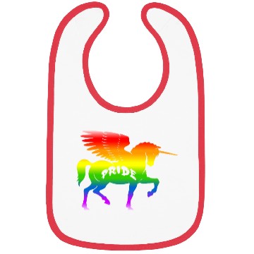 Discover Rainbow pride unicorn Bibs