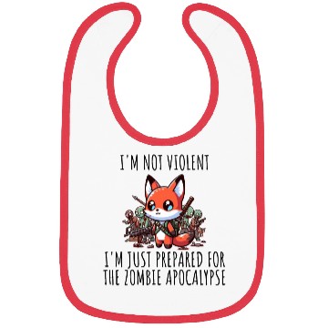 Discover Zombie Apocalypse Fox Bibs