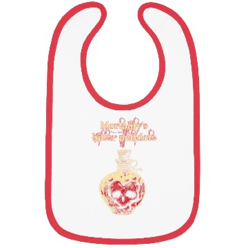 Discover Dark Gothic Skull heart Love Potion Bibs