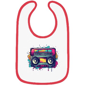 Discover Retro Classic Cassette Tape for a 80s Fan Bibs