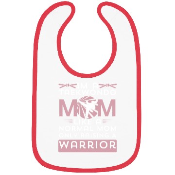 Discover Taekwondo Mom Like A Normal Mom Raising warrior Bibs