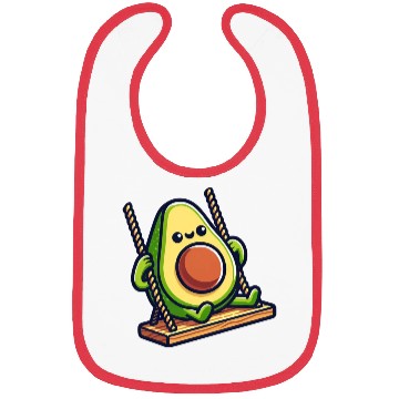 Discover Avocado on a Swing Bibs