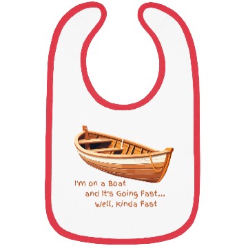 Discover I m on a boat Bibs