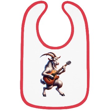 Discover Cool Goat Guitarist E-Guitar Design Bibs