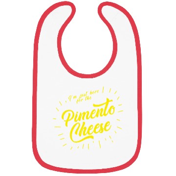 Discover Im just here for the Pimento Cheese Golf Bibs