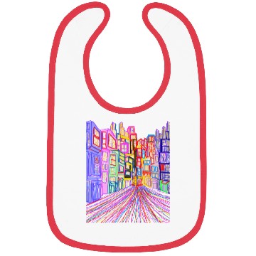 Discover A City with Skyscrapers Bibs