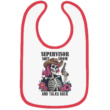 Discover Cool S.h.i.t Show Supervisor Hilarious Vintage Bibs