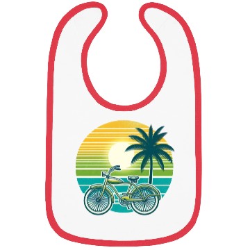 Discover Retro Bike and Palm Tree Bibs