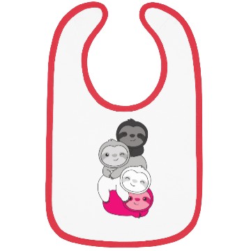 Discover Gynephilia Flag Pride Lgbtq Cute Sloth Bibs