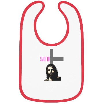 Discover Jesus loves you crewneck. Bibs