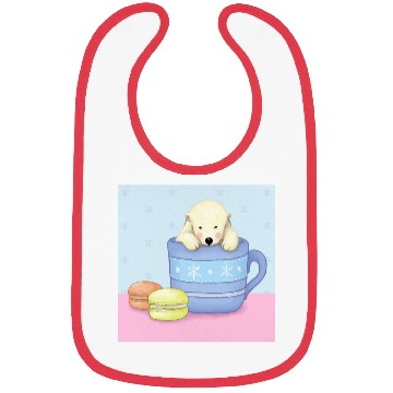 Discover Cute Polar Bear Illustration (Color) Bibs
