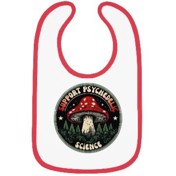 Discover Support Psychedelic Science Magic Mushrooms Bibs