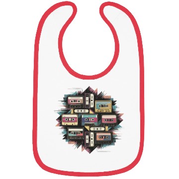 Discover 80s Retro Cassette Classic Cassette Tape for a Bibs