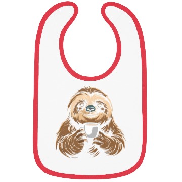 Discover Sloth Coffee Bibs