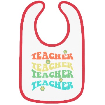 Discover Retro Groovy In My Teacher Era Teacher Life T-Shir Bibs
