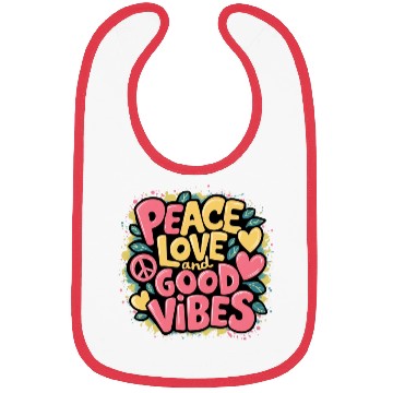 Discover Peace Love and positive motivation Bibs