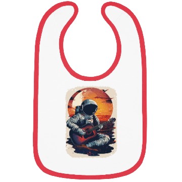 Discover Astronaut Guitar Player Space Music Lover Bibs