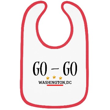 Discover GO-GO DC on unisex Bibs
