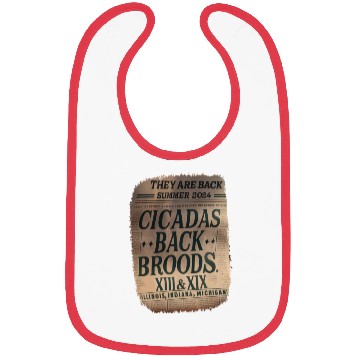 Discover cicadas Summer Invasion 2024 Bug Entomologist Gift Bibs